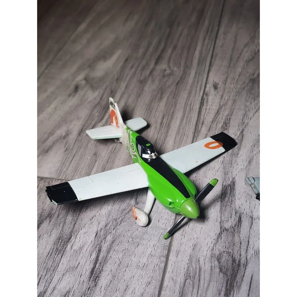 Disney Planes Diecast Lot Ned & Bravo Aircraft Mattel Read Missing Wheel